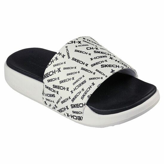 Men White-Black Casual Slippers
