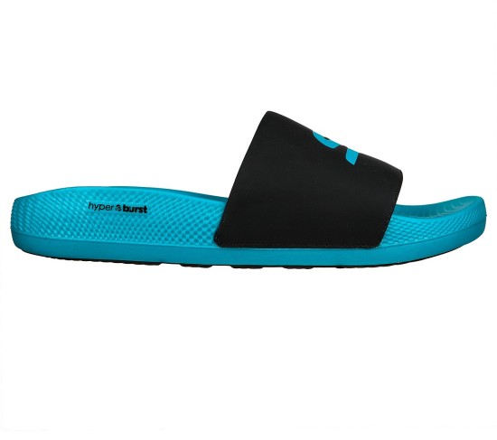 Men Black-multi Casual Slippers
