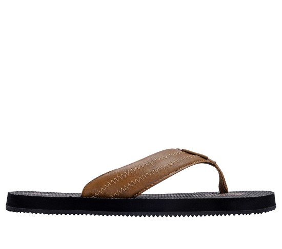 Men Brown Casual Slippers