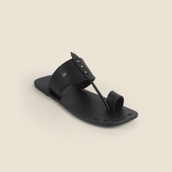 Men Black Ethnic Kolhapuris