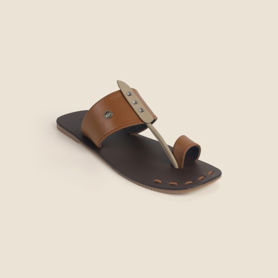 Men Tan Ethnic Kolhapuris