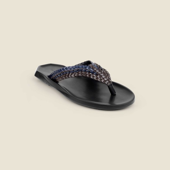 Men Blue-multi Casual Slippers