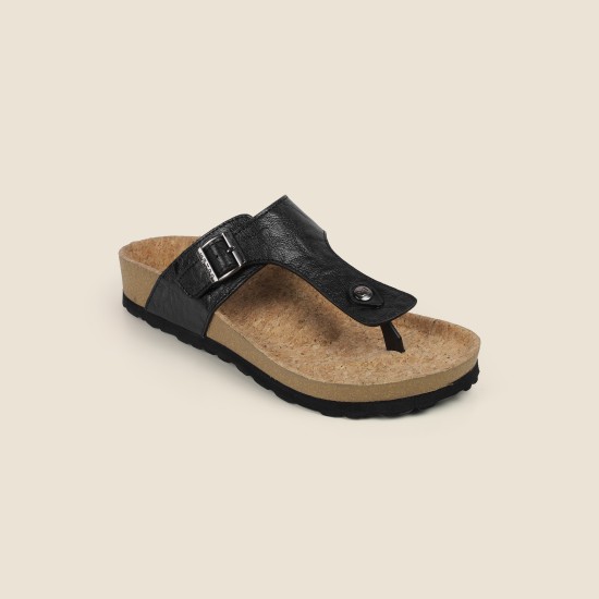 Men Black Casual Slippers