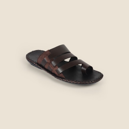 Men Brown Casual Slippers