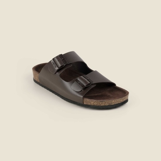 Men Brown Casual Slippers