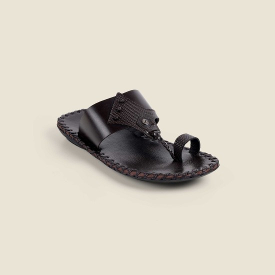 Men Brown Ethnic Kolhapuris
