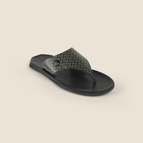 Men Green Casual Slippers