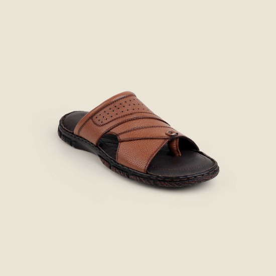 Men Tan Casual Slippers