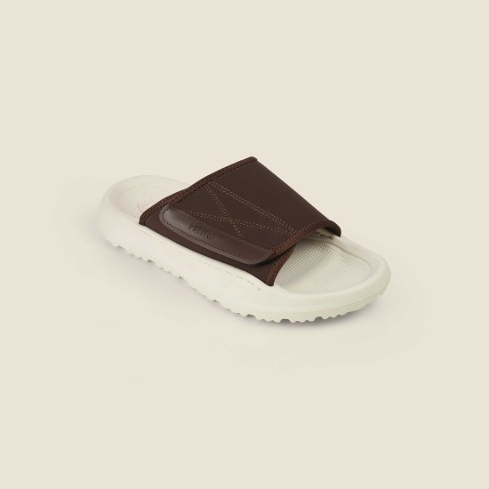 Men Brown Casual Slippers