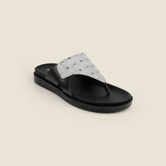 Men White Casual Slippers