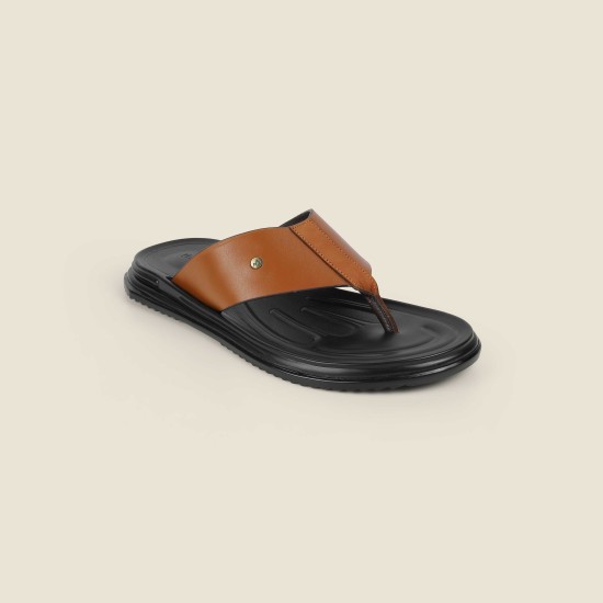 Men Tan Casual Slippers