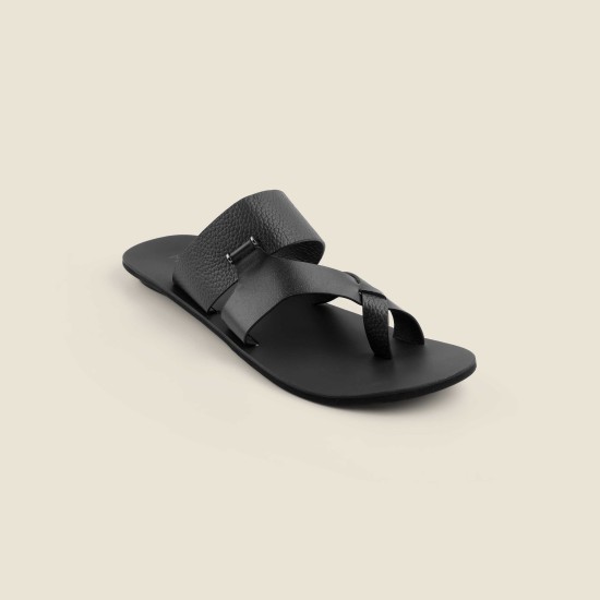 Men Black Casual Slippers