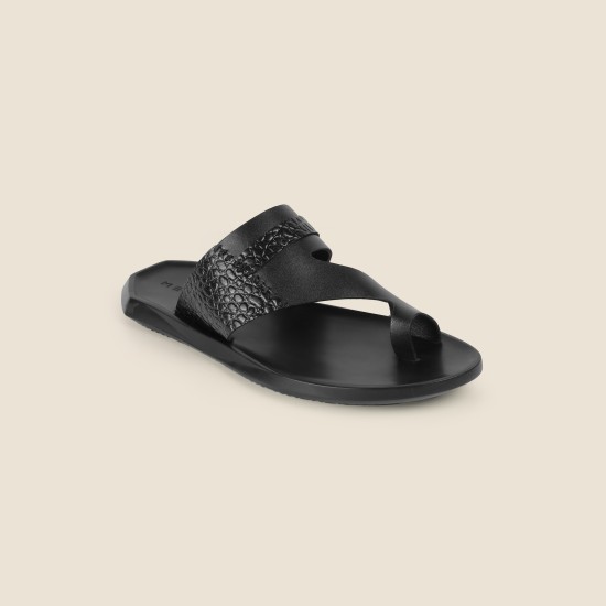 Men Black Casual Slippers