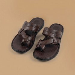 Men Brown Casual Slippers