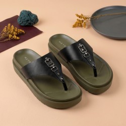 Men Black Casual Slippers