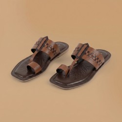Men Tan Ethnic Kolhapuris