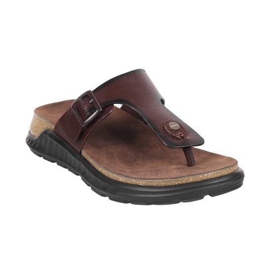 Men Brown Casual Slippers