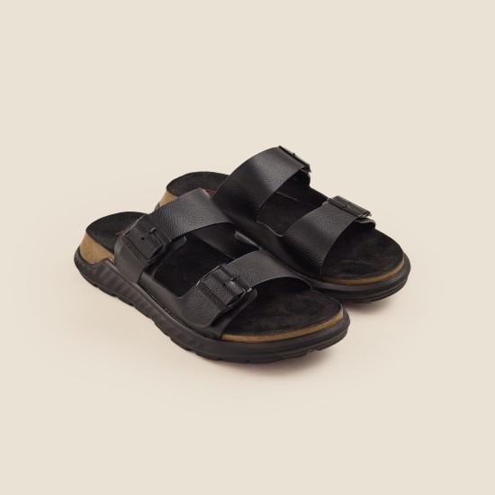 Men Black Casual Slippers
