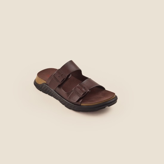 Men Brown Casual Slippers
