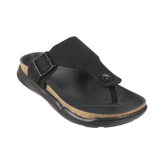 Men Black Casual Slippers