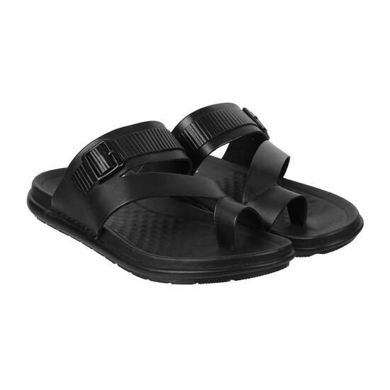 Men Black Casual Slippers