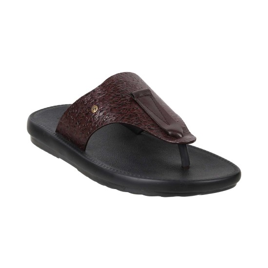 Men Brown Casual Slippers
