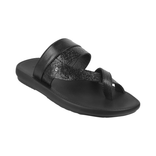 Men Black Casual Slippers