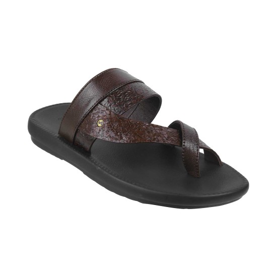 Men Brown Casual Slippers