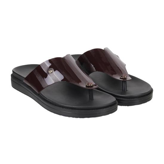 Men Maroon Casual Slippers