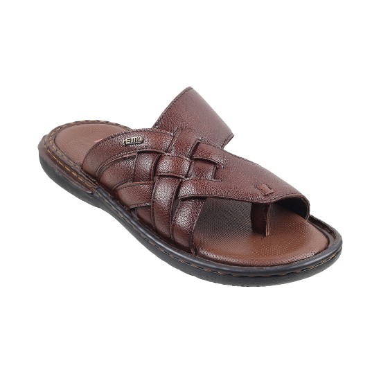 Men Brown Casual Slippers