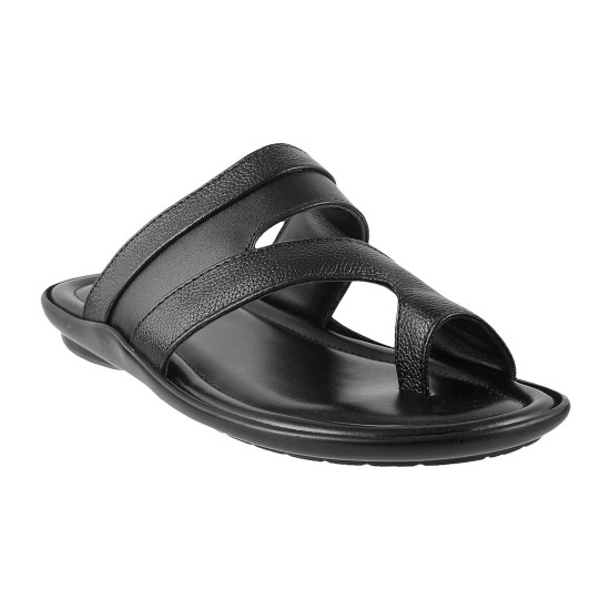 Men Black Casual Slippers
