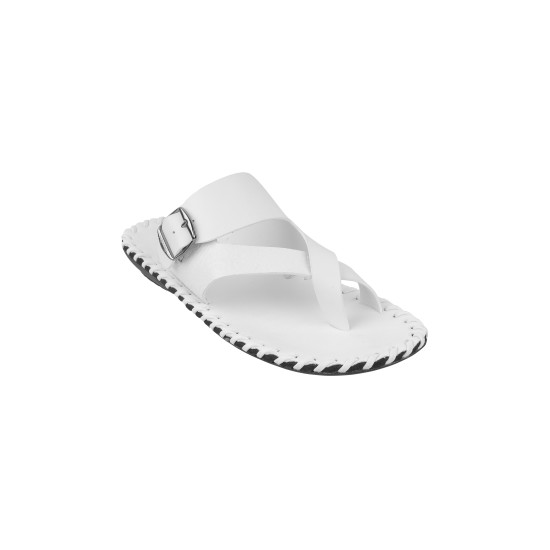 Men White Casual Slippers