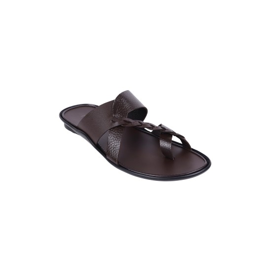 Men Brown Casual Slippers