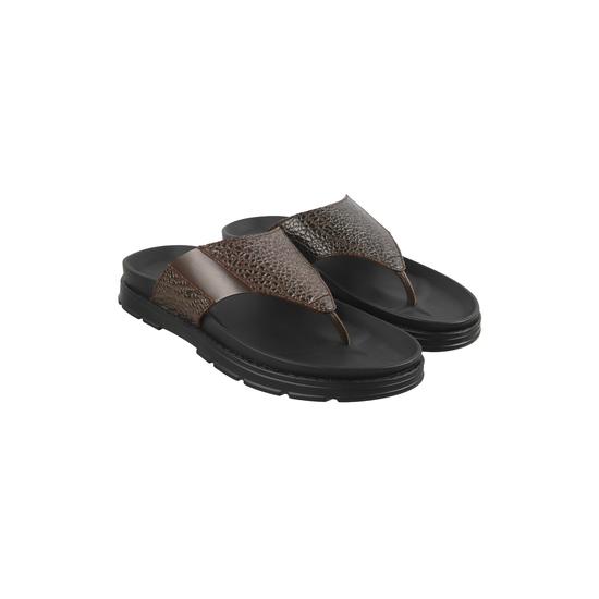 Men Brown Casual Slippers