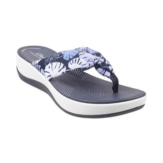 Women Blue Floral Syn Casual Sandals