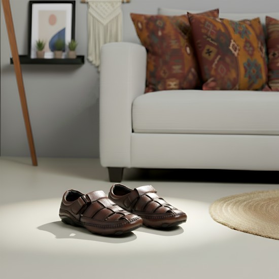 Men Brown Casual Sandals