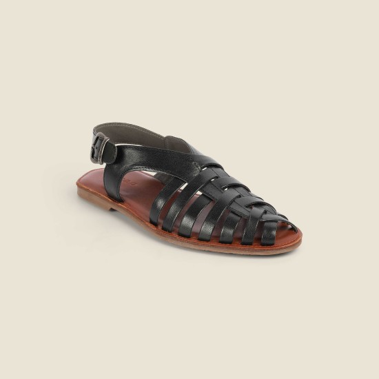 Men Black Casual Sandals