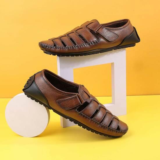 Men Tan Casual Sandals