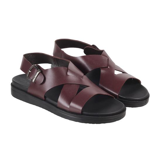 Men Maroon Casual Sandals