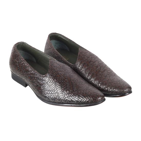 Men Brown Ethnic Jutis