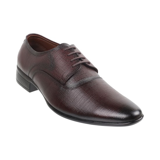 Men Maroon Formal Lace Up