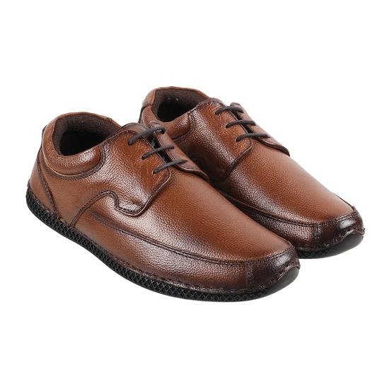 Men Tan Formal Lace Up