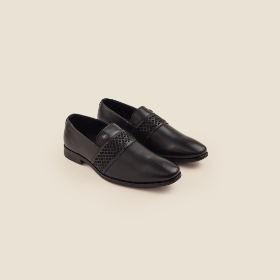 Men Black Formal Slip Ons