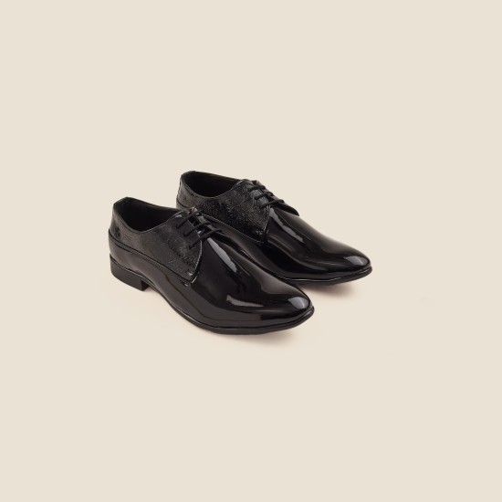 Men Black Party Lace Up