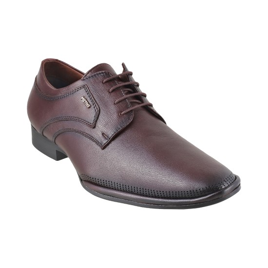 Men Maroon Formal Lace Up