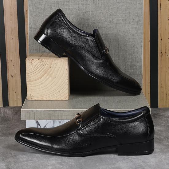 Men Black Formal Moccasin