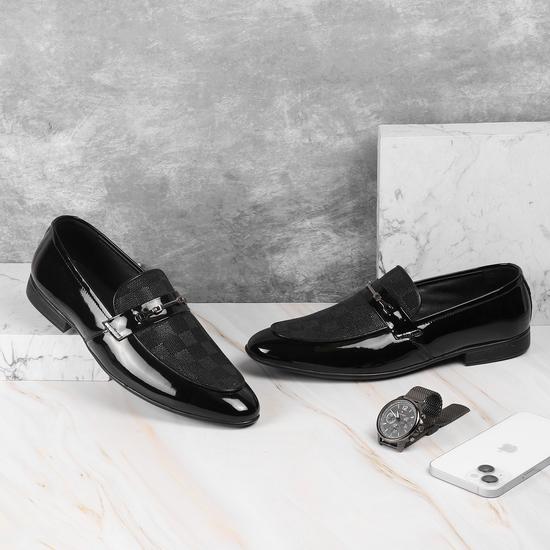 Men Black Party Moccasin