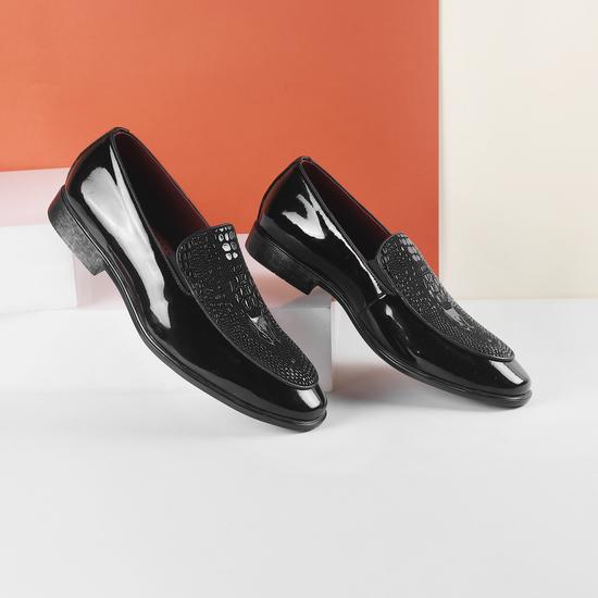 Men Black Party Moccasin