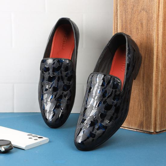 Men Blue Formal Moccasin