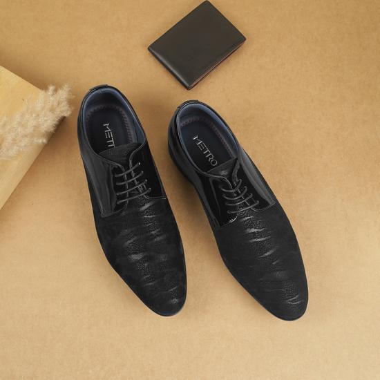 Men Black Party Lace Up